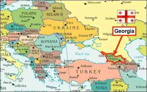 Georgia Test 2 Visa Residence Citizenship Lawyers In Armenia   Georgia Map 