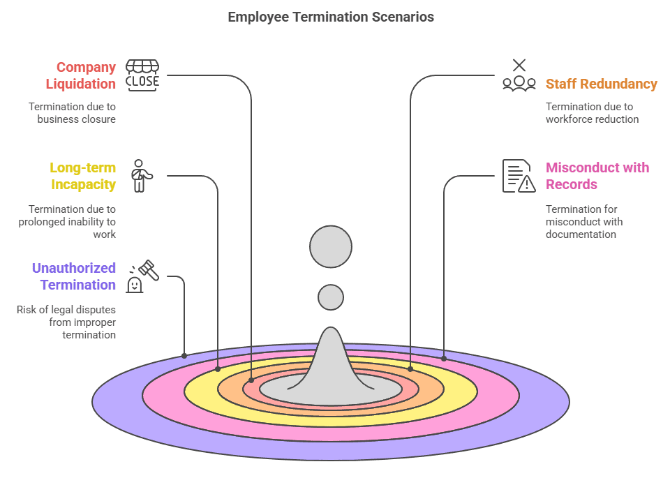 Правовые основания для прекращения