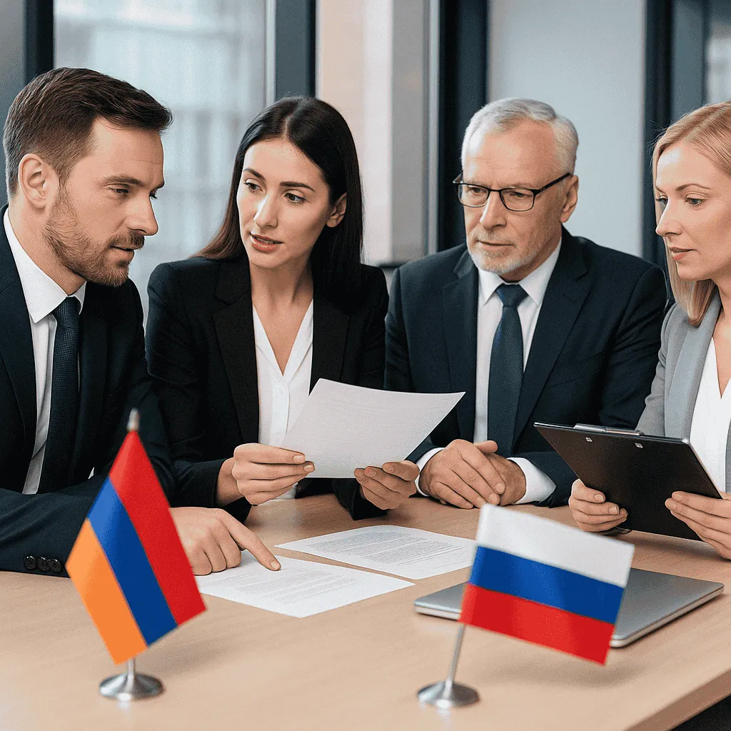 Colaboração empresarial Armênia-Rússia por meio de serviços EOR