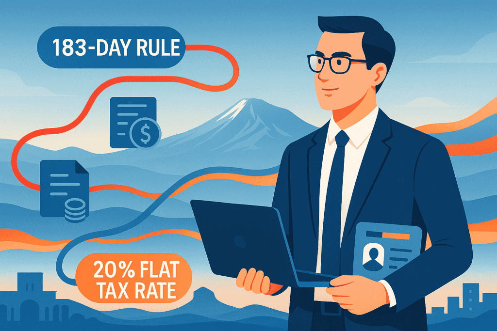 Налоговое руководство по Армении 2025: статус резидента иностранного работника и его обязанности