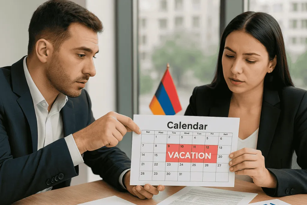 Vacaciones anuales en Armenia: responsabilidades del empleador y derechos del empleado