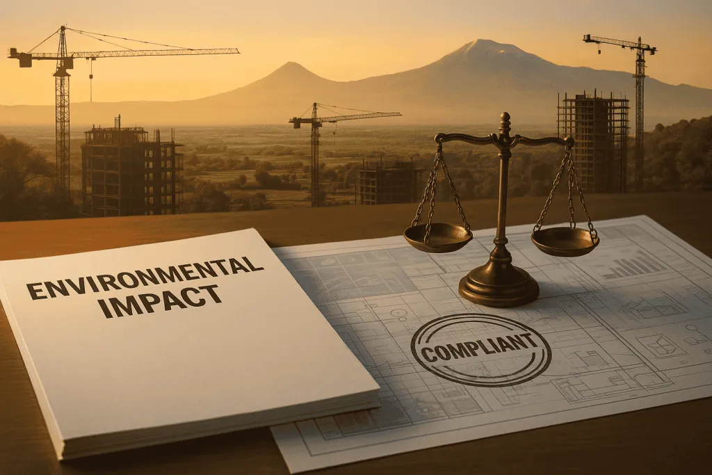 Evaluación de impacto ambiental para proyectos de desarrollo armenios: cumplimiento y mejores prácticas