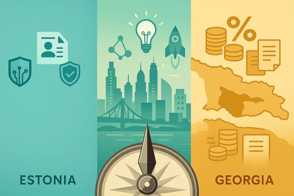 营商便利度：爱沙尼亚、新加坡和格鲁吉亚